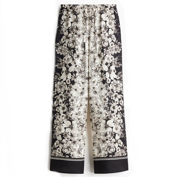 H&M NWT Printed Drawstring Pants - Picture 1 of 4